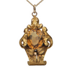 Antique Victorian Citrine 14K Yellow Gold Pendant + Montreal Estate Jewelers