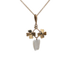 Antique Edwardian Diamond and Pearl Gold Pendant (C.1900-1910) + Montreal Estate Jewelers