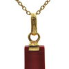 Vintage 18k Yellow Gold Quartzite Cross Pendant + Montreal Estate Jewelers