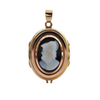 Vintage Hardstone Cameo 18K Two-Toned Gold Locket + Montreal Estate Jewelers