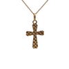 Vintage Italian Gold Cross Pendant + Montreal Estate Jewelers