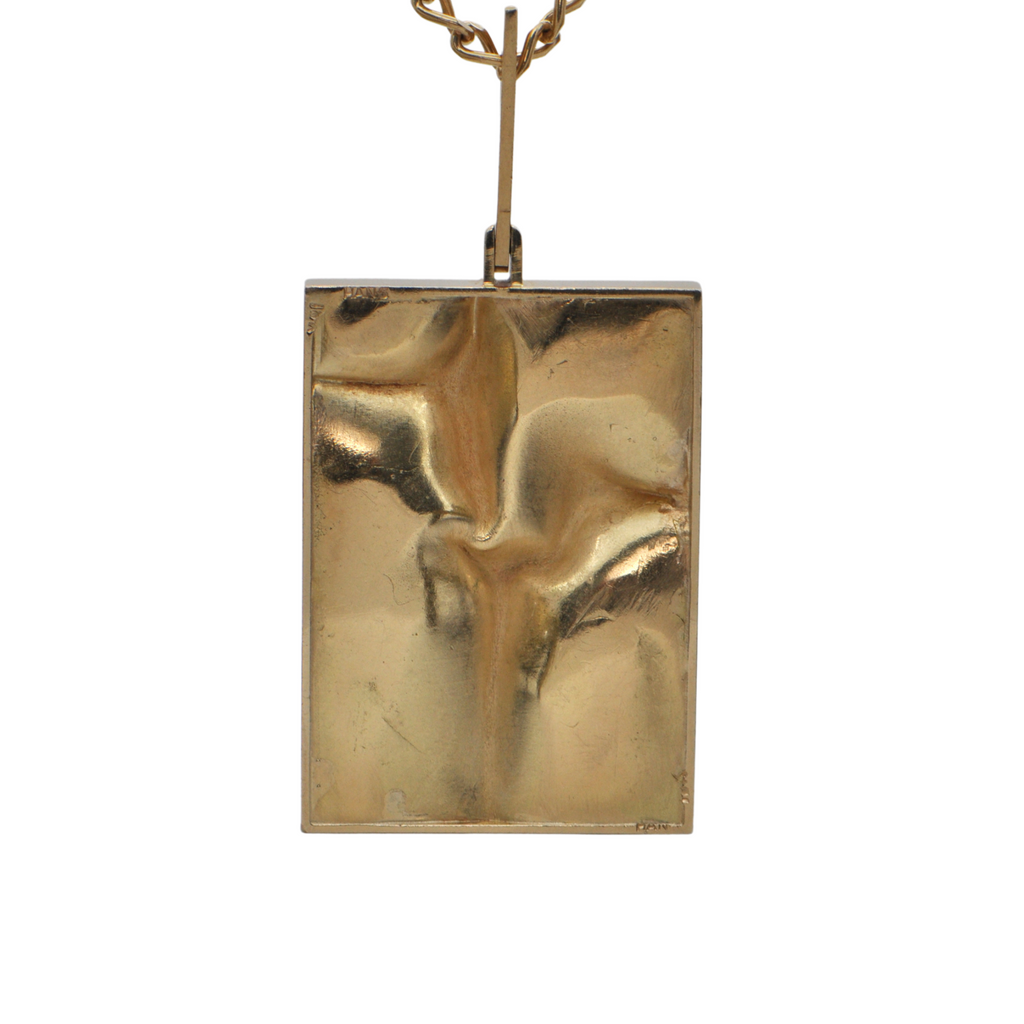 Singed Hans Gehrig Modernist Gold Pendant + Montreal Estate Jewelers