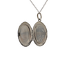 Vintage Sterling Silver Small Oval Locket + Montreal Estate Jewelers