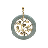 Vintage Jade 14K Gold Tree of Life Pendant + Montreal Estate Jewelers
