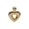 Vintage French 18K Gold Open Heart Pendant + Montreal Estate Jewelers