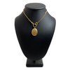 14k Gold Hinged Oval Monogramed Locket + Montreal Estate Jewelers