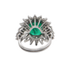 6.34 CT GIA Certified Colombian Emerald and Diamond Cocktail Ring C.1960 Italy