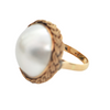 Vintage 14K Yellow Gold and Mabe Pearl Ring + Montreal Estate Jewelers