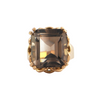 Vintage 16.3CT Smoky Quartz  18K Yellow Gold Ring + Montreal Estate Jewelers