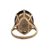 Vintage English 9K Yellow Gold 18ct Smokey Quartz + Montreal Estate Jewelers