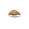 Customizable Daisy Exclusive 18K Yellow Gold Signet Ring + Montreal Estate Jewelers