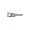 Art Deco Diamond Platinum Ring + Montreal Estate Jewelers