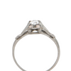 Antique Art Deco Solitaire Diamond Ring + Montreal Estate Jewelers