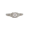 Antique Art Deco Solitaire Diamond Ring + Montreal Estate Jewelers