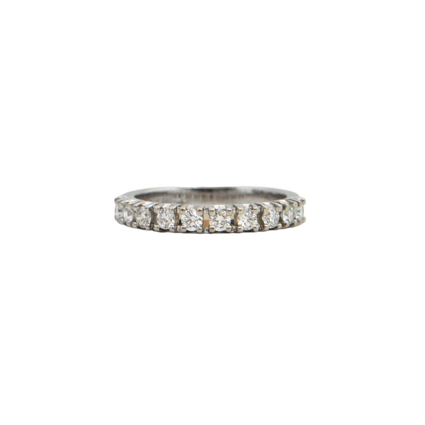 Diamond 14K Gold Half Eternity Band + Montreal Estate Jewelers