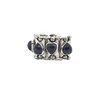 Zancan 18K Gold Panel Link Ring + Montreal Estate Jewellers
