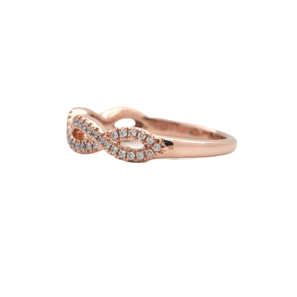 Estate Diamond 14k Rose Gold Ring + Montreal Estate Jewelers