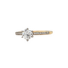 Daisy Exclusive GIA Certified Diamond 18k/19k Gold Ring + Montreal Estate Jewelers