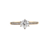 Daisy Exclusive GIA Certified Diamond 18k/19k Gold Ring + Montreal Estate Jewelers