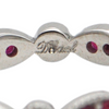 Daisy Exclusive Ruby and Diamond 18K Gold Eternity Ring + Montreal Estate Jewelers