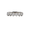 Vintage 1.24CT Diamond 18k Gold Semi-Eternity Band Ring + Montreal Estate Jewelers