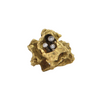 Mid-Century Brutalist Style Diamond 18k Gold Ring-Attributed to Walter Schluep + Montreal Estate Jewelers