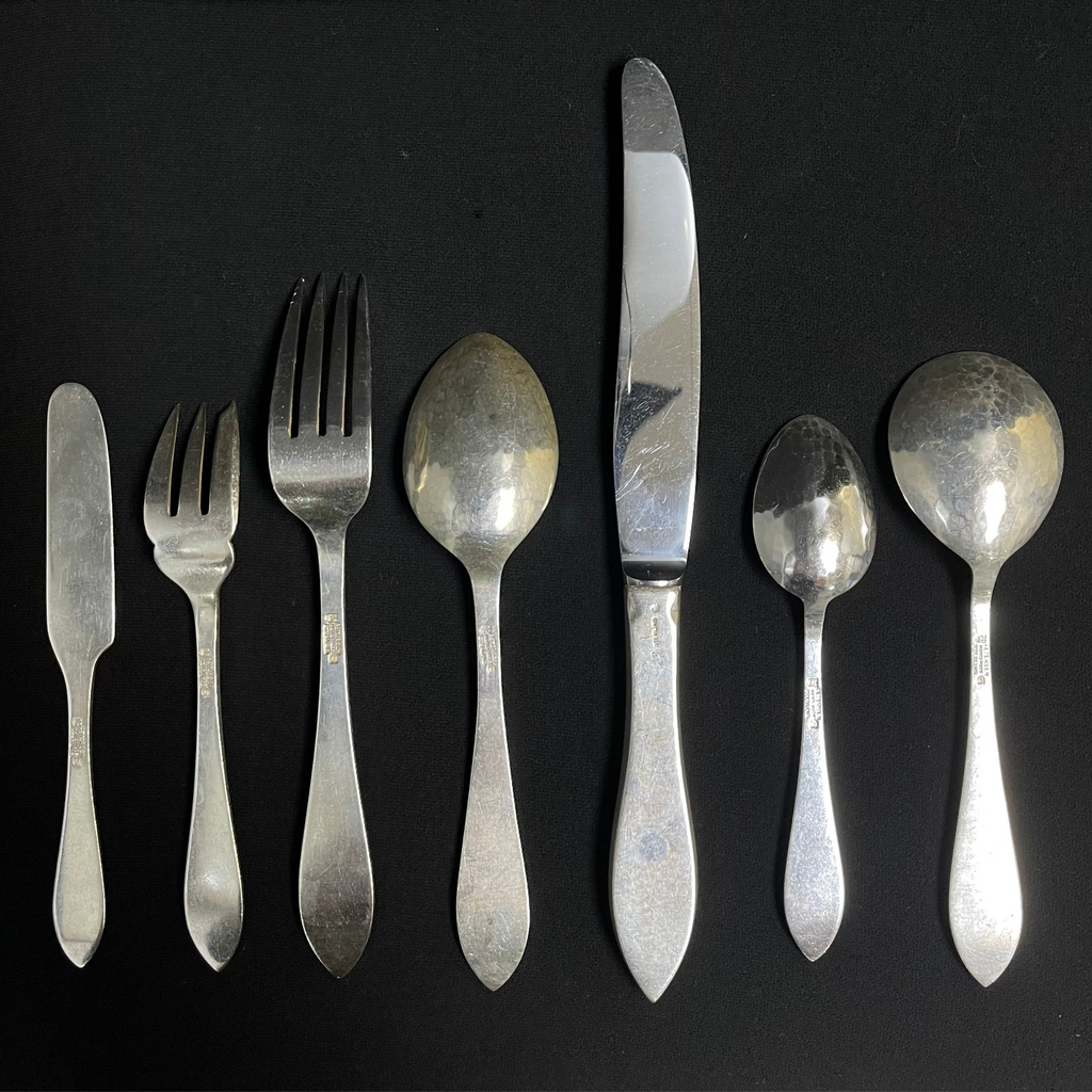 Carl Poul Petersen Sterling Silver Service Set of 7 (10 Total) + Montreal Estate Jewelers