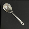 Vintage Georg Jensen Sterling Silver Acorn Medium Serving Spoon + Montreal Estate Jewelers