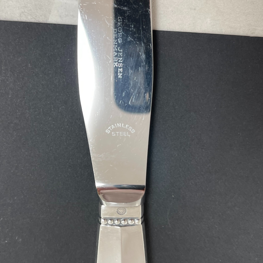 Georg Jensen Sterling Silver Acanthus Dinner Knife  + Montreal Estate Jewelers