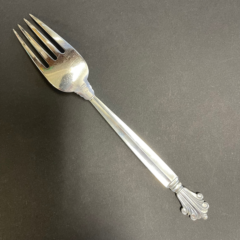 Georg Jensen Sterling Silver Acanthus Dinner Fork + Montreal Estate Jewelers