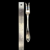 Carl Poul Petersen Sterling Silver Serving Fork Corn Husk Pattern + Montreal Estate Jewelers