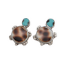 Vintage Zuni Sterling Silver Turtle Earring + Montreal Estate Jewelers