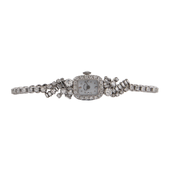 Retro Diamond Bracelet Dinner Watch (C.1940) + Montreal Estate Jewelers