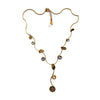Italian Smoky Quartz, Citrine, Amethyst & Aquamarine 18K Yellow Gold Necklace + Montreal Estate Jewelers